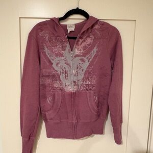 * SOLD ON DEPOP * Eyelash Couture Mauve Hoodie